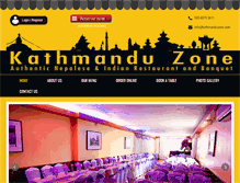 Tablet Screenshot of kathmanduzone.com